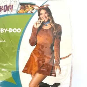 Sexy Scooby-Doo Adult Costume Mini Dress Headband Collar Tail XL 14-16 New